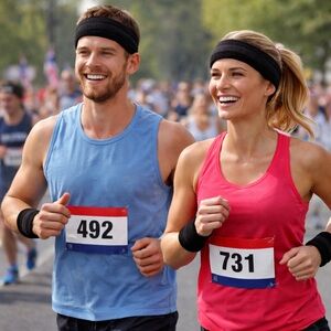 Set of 2 Black Sweatband Sets | Headband + Wristbands | Athletic Gym Accessories